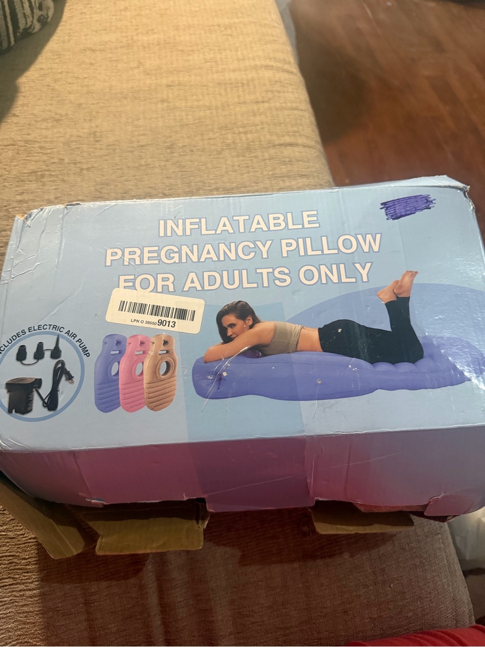 Inflatable Pregnancy Pillow for Adults Only - Purple